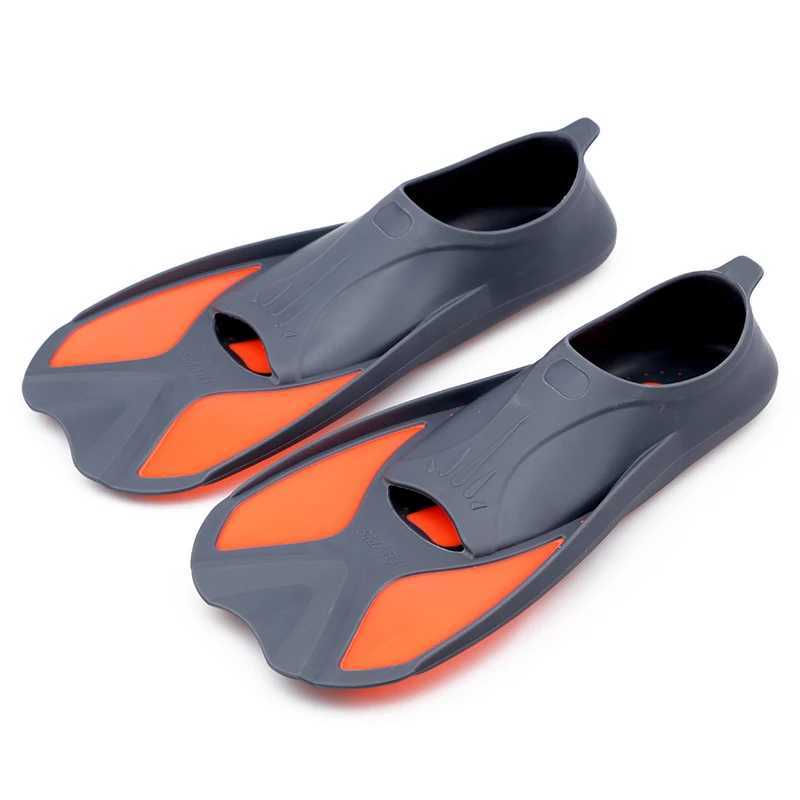 Girl/Boy Short Light Swimming Diving Fin Inflatable Foot Flip Cover Childrens Diving Fin Beginner Swimming Equipment Portable DropY250412