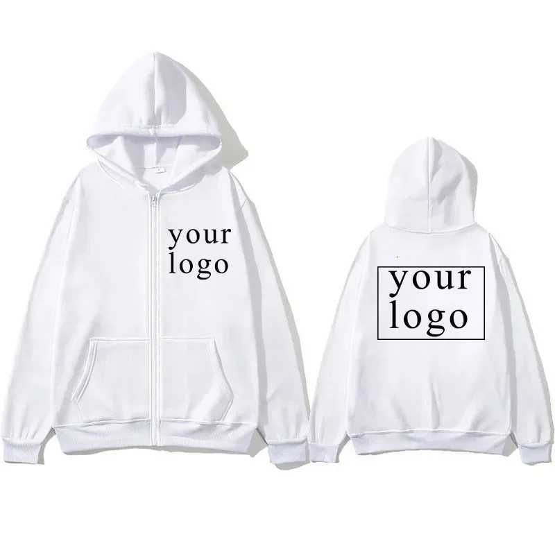 POD customization Men Women DIY Zipper cardigan hoodie 2025 New Fashion Your Own Design Brand /Picture Personalized Custom AnywhereT251112