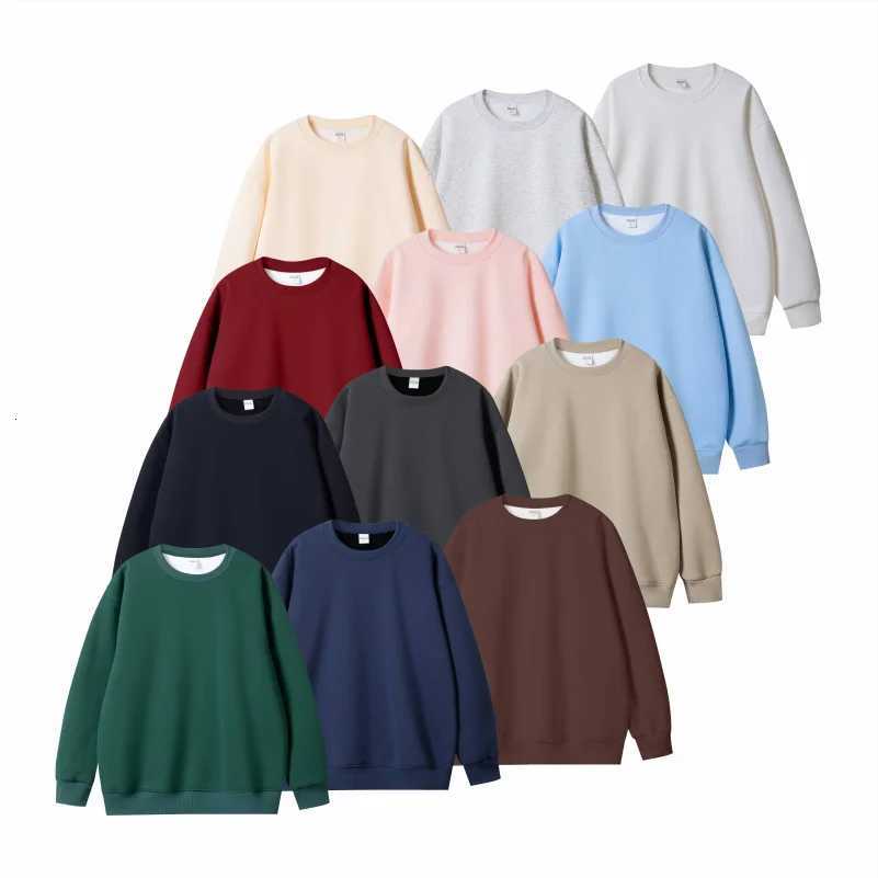 POD customization 100 Cotton For Warmth Customized Letter Picture Loose Solid Color Fit Round Neck Men Women Fashionable Couple SweatshirtT251112