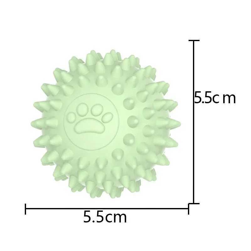 Pet dog toy ball solid bite resistant chew resistant indestructible bouncing ball dog rubber training interactive game dental ball Z250412