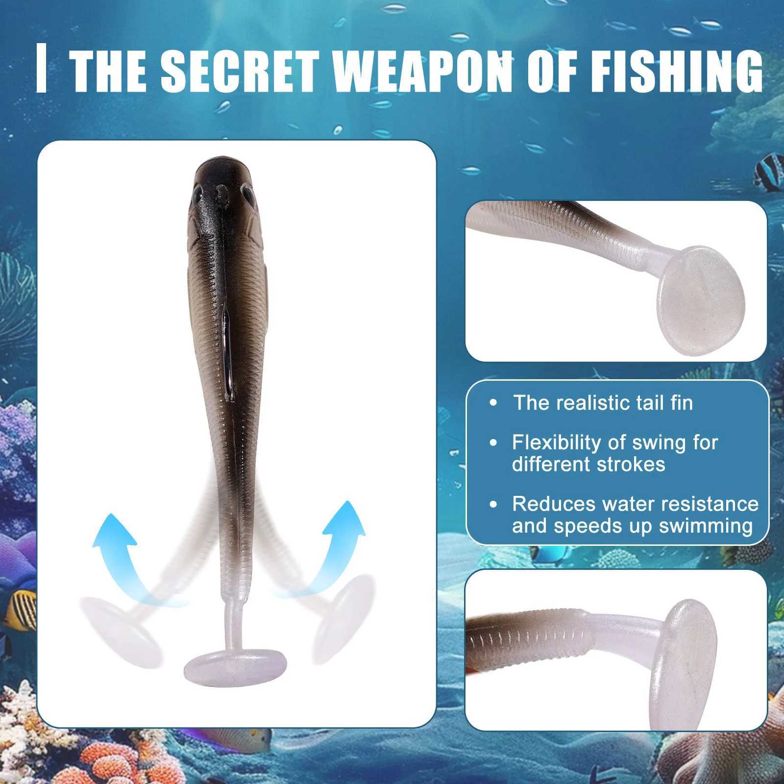9KM 6Pcs Fishing Soft Lures 6~12.5g Jig Head Soft Fishing Lure Bass Freshwater Perch Paddle Tail Swimbait Fishing Bait Trout Z250411