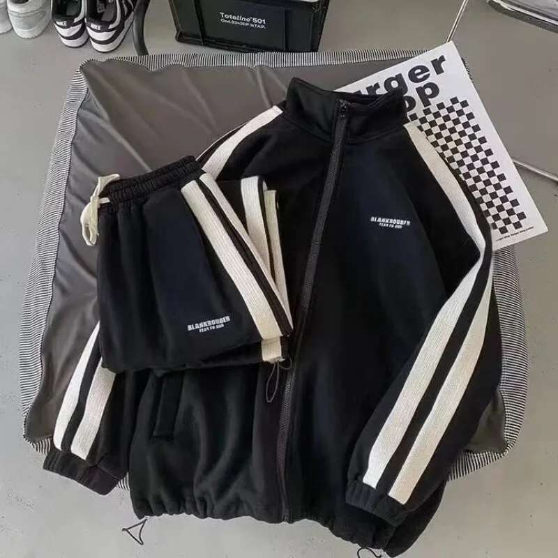 Autumn Sweatshirt Suit High-End Feel Casual Sports Men's Wear Full Set Matching Trendy Male Outfit