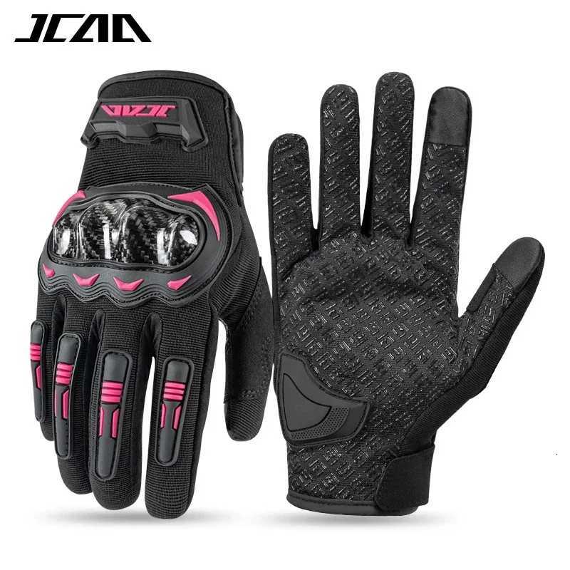 Motorcycle Sports Motocross Racing Gloves Summer Breathable Full Finger with Anti-Slip Anti-fall Palm Touchscreen Moto GuantesW251112