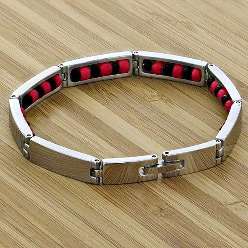 Wholesale New Stainless Steel Jewelry Green and Yellow Color Orula Bracelet Mix Beads Unisex Shango Ochun Bangle For WomenC250411