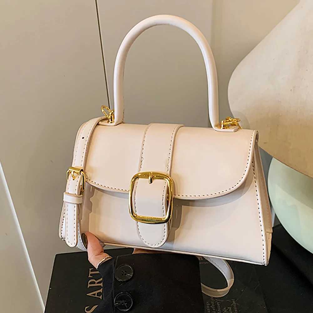 2025 Summer New Simple Hand-held Shoulder Bag for Women Fashion Small Square Flap Crossbody Bags Elegant Lady Commuting HandbagsT2511112