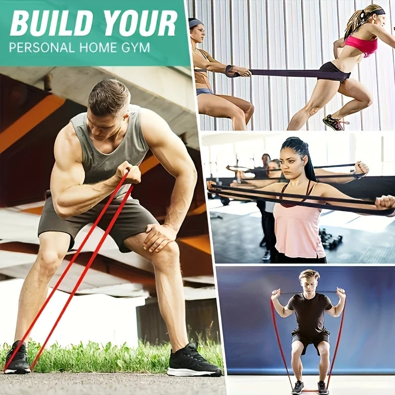 Resistance Bands Set Pull Straps Assistive PullUp Exercise Leg for Gym Fitness Home Workout Equipme 251112