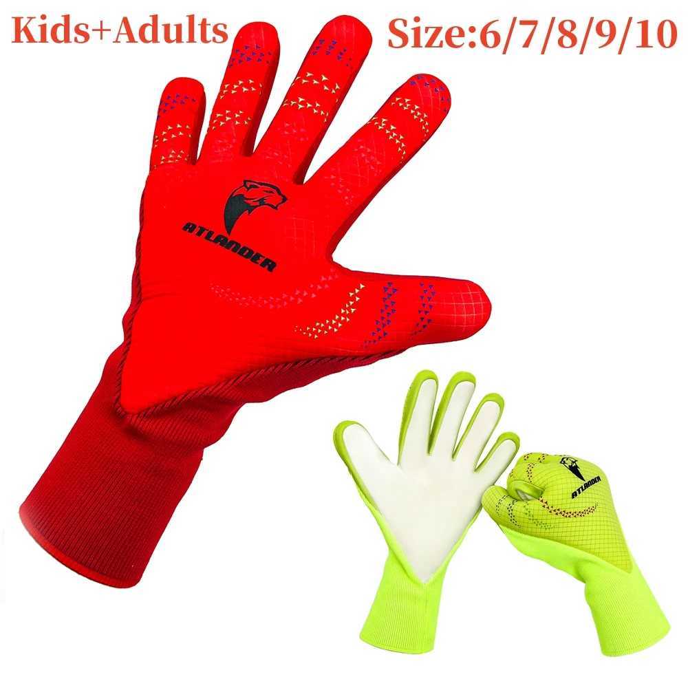 Football Goalkeeper Gloves for Children Adult Football Thick Latex Strong Grip Goalkeeper Training Match Durable Gloves for Children GoalkeepersXJ2504