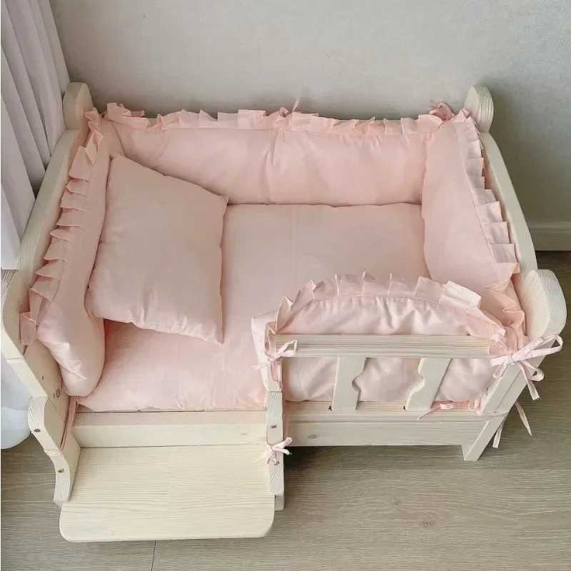 Pet bed small pet bed small dog bed solid wood pet supplies X250412