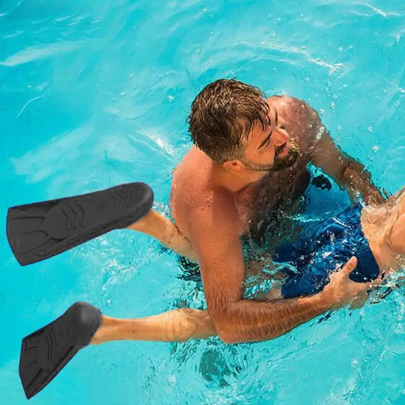 Swim Fins Adult 1 Pair Travel Fins Snorkeling Anti-Slip Fins Snorkeling Silicone Swimming Training Fins For Women Men Training 250411