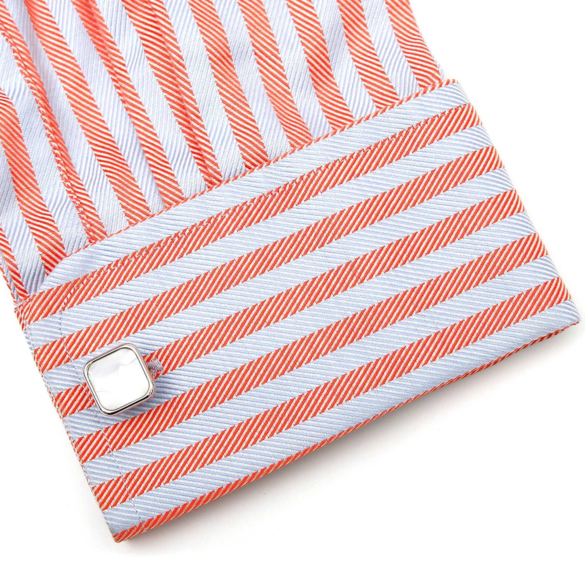 Mens cufflinks XK23031 luxury classic shell square dress shirt cufflinks jewelryT250412