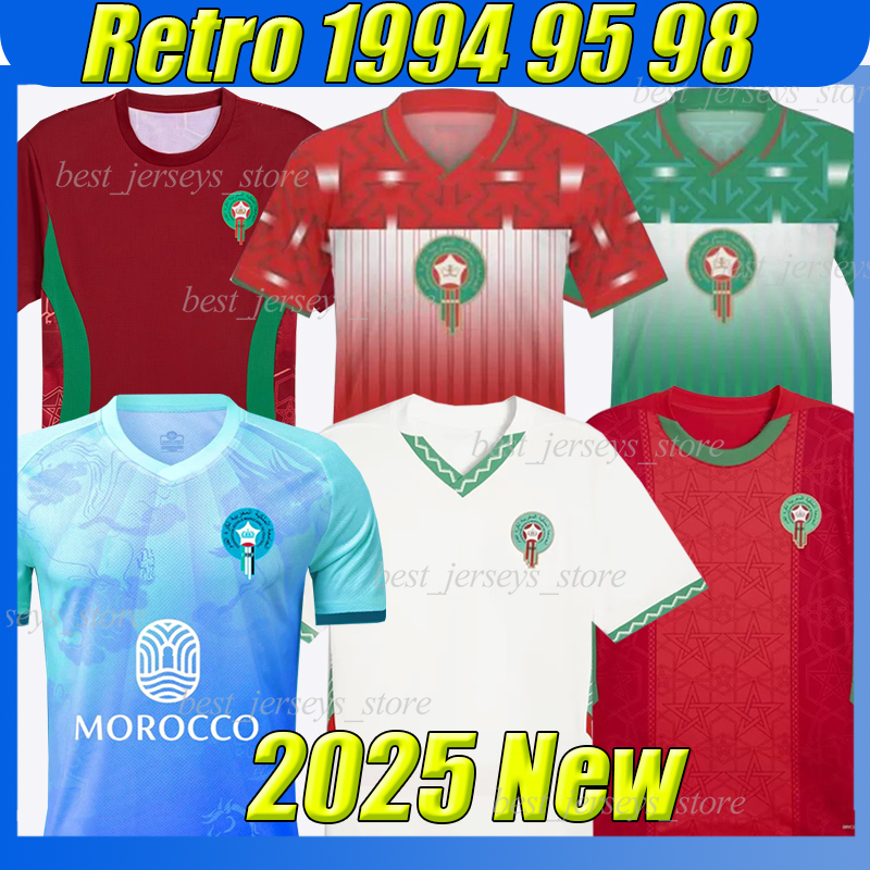 4XL 25/26 Morocco EL KAABI soccer jerseys 2025 BEN SEGHIR RAHIMI OUNAHI EN-NESYRI EZZALZOULI BRAHIM EL KHANNOUSS AMRABAT retro football shirts 1994 95 98 fans player