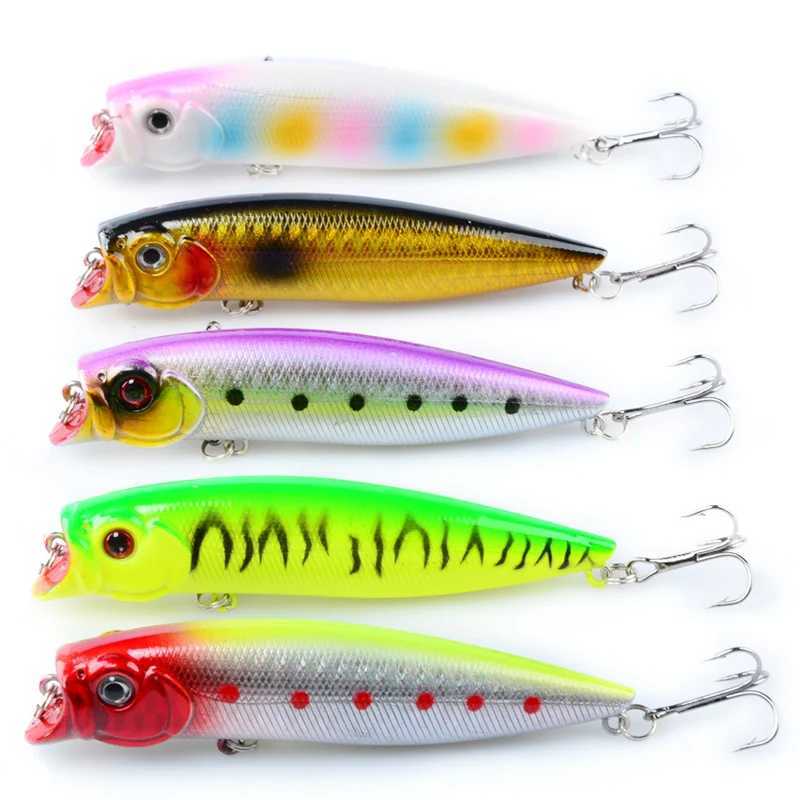 POETRYYI Hot 1pc Popper Fishing Lures 9cm/11g Topwater Popper Bait 17 Color Hard Bait Artificial Wobblers Plastic Fishing Tackle Z250411