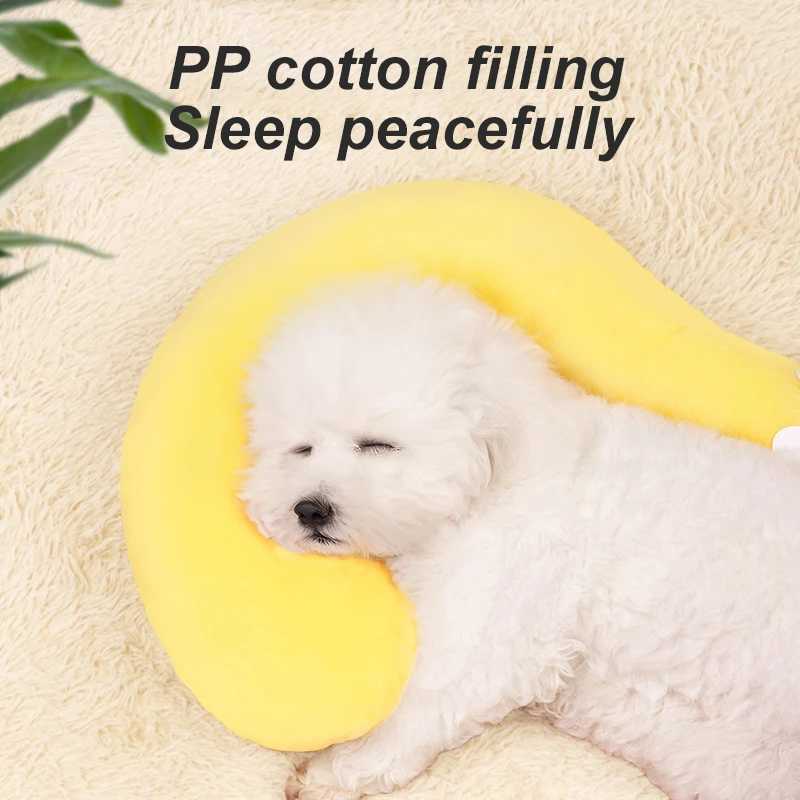 1 pet small U-shaped neck protector for small dogs cats dogs cat heads sleep pet supplies X250412