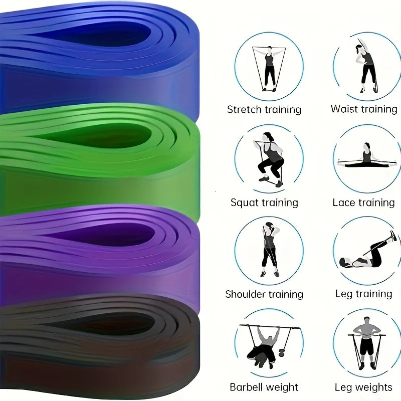 Resistance Bands Set Pull Straps Assistive PullUp Exercise Leg for Gym Fitness Home Workout Equipme 251112