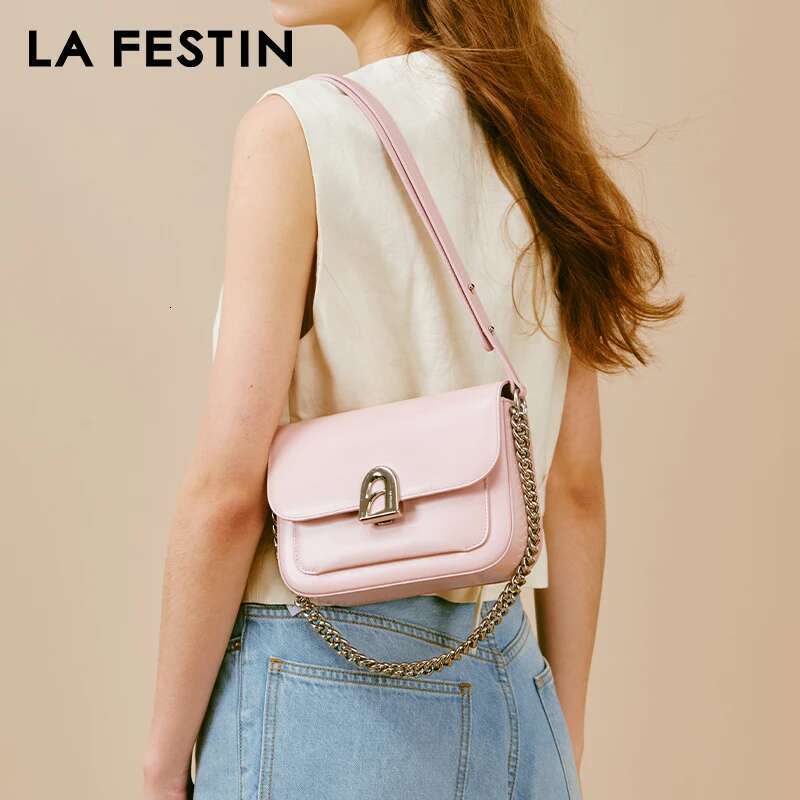 LA FESTIN Original New Handbag 2024 Women's Bag Shoulder Chain Leather Crossbody Bag A-E Door Series