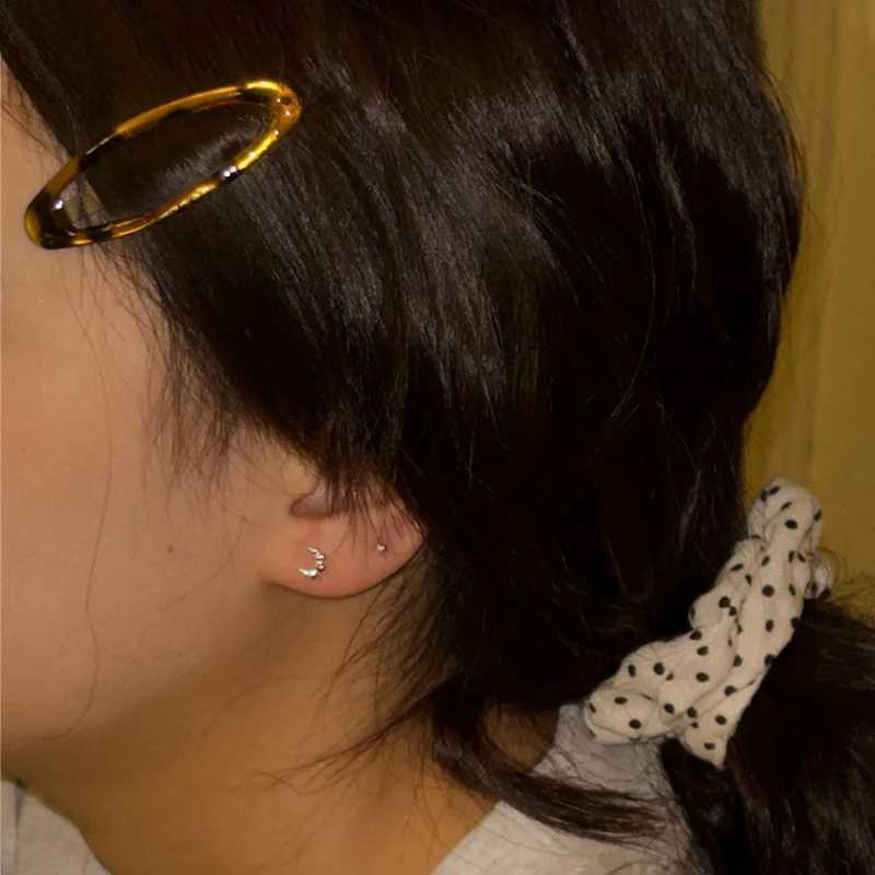 Retro accessories leopard print glue oval hair clip cute Korean charm BB hair clip Y2K womens jewelry Y2K hair clip Y2504012
