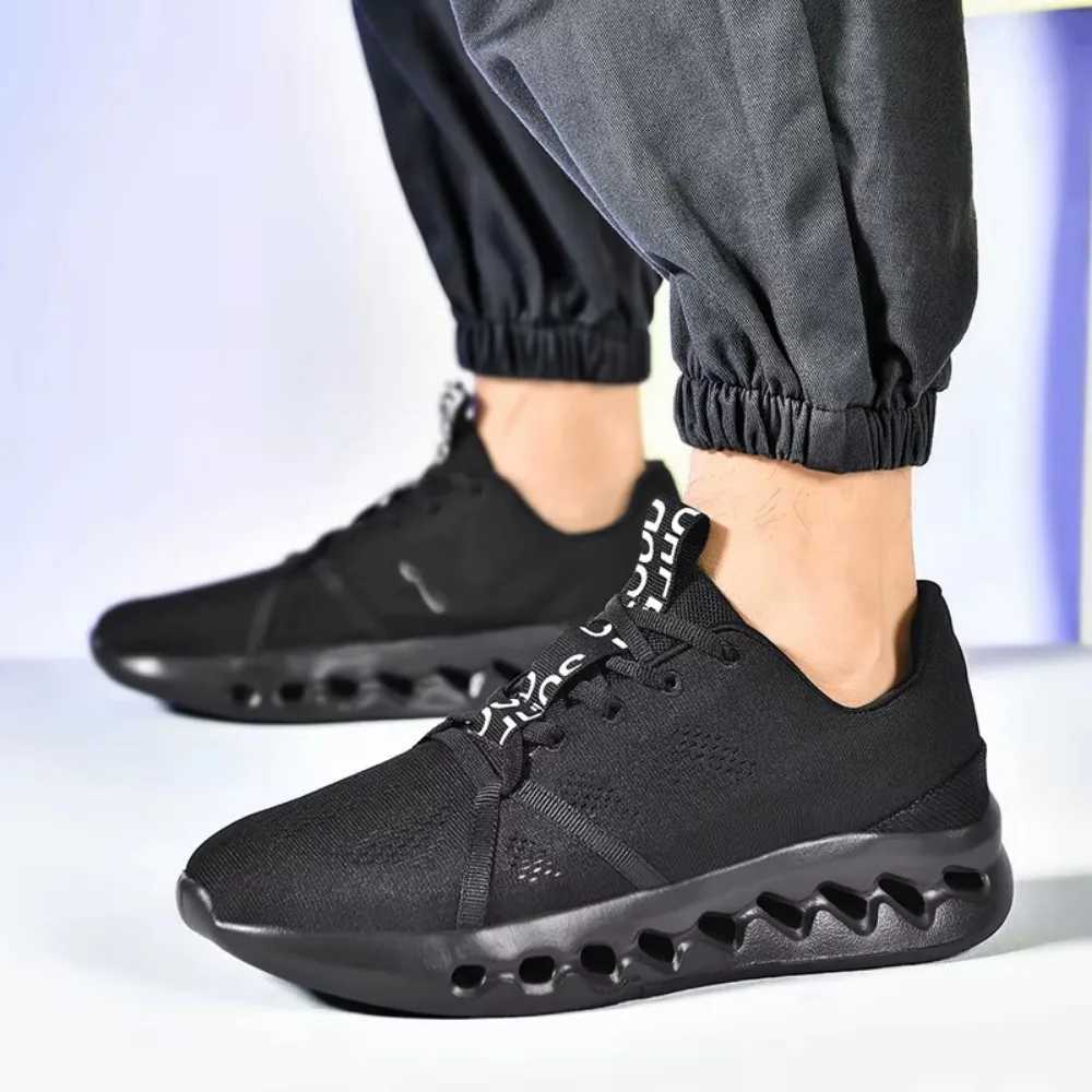 2025 New Fashion Cushio Running Shoes Mens Lightweight Casual Shoes Non-slip Wear Sports Shoes Breathable Mesh Cloth Shoes Z250411