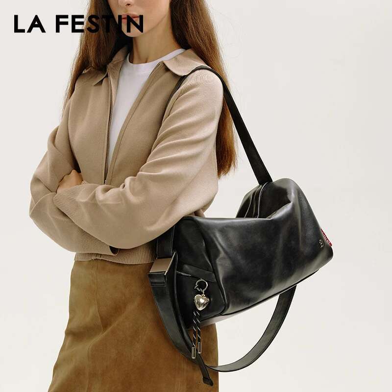 LA FESTIN Original Women Shoulder Crossbody Designer Large Capacity Tote Fashion Leather Bag