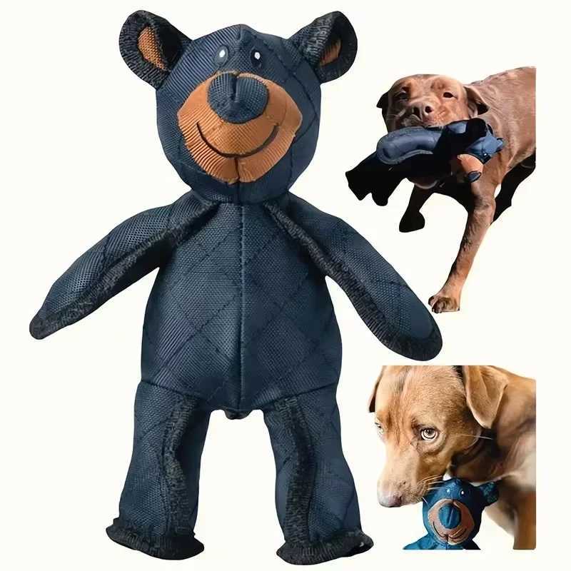 Unbreakable Extreme Bear Toy Dog Chewing Non Destructive Plush Dog Squeezing Toy Durable Heavy duty Chewing Toy Z250412
