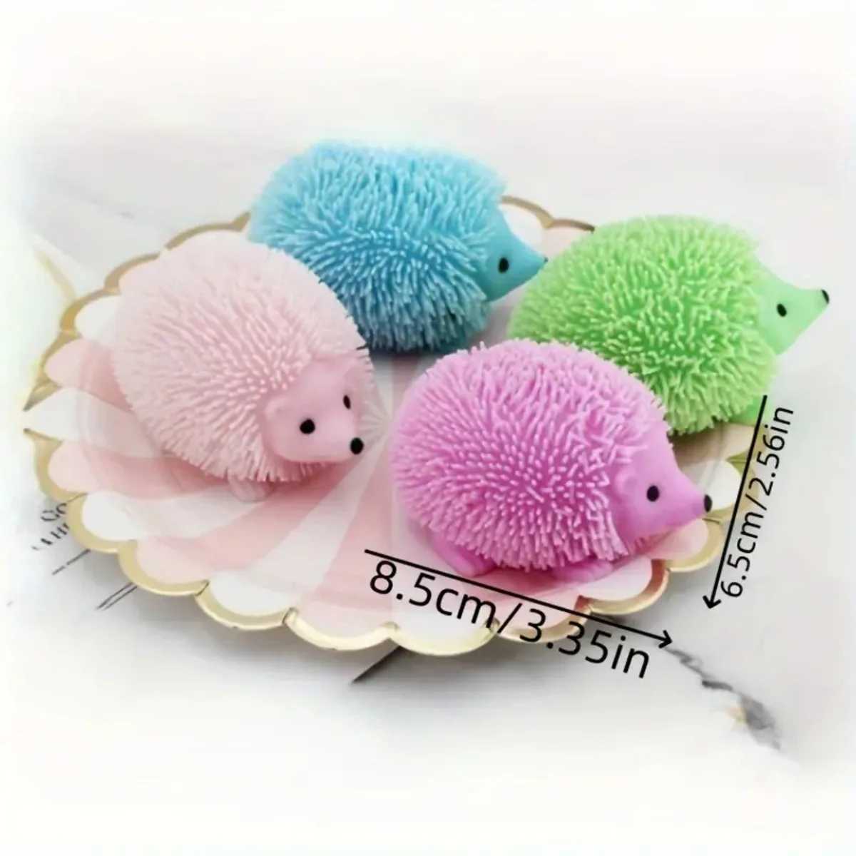 High Quality 1 clip on hedgehog squeeze toy flash creative violin toy pressure reducing sensor toy childrens adult gift T2504012
