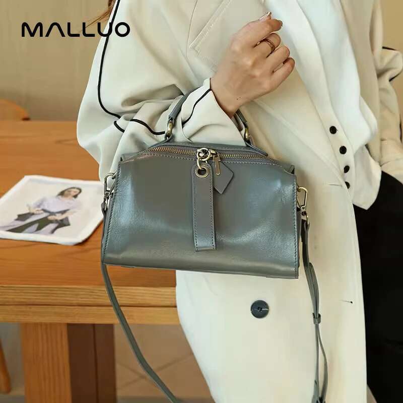 Designer Bag Genuine Leather Solid Color Shoulder Crossbody Bag For Women Designer Bags Female Messenger Tote Women's Handbag For Lady