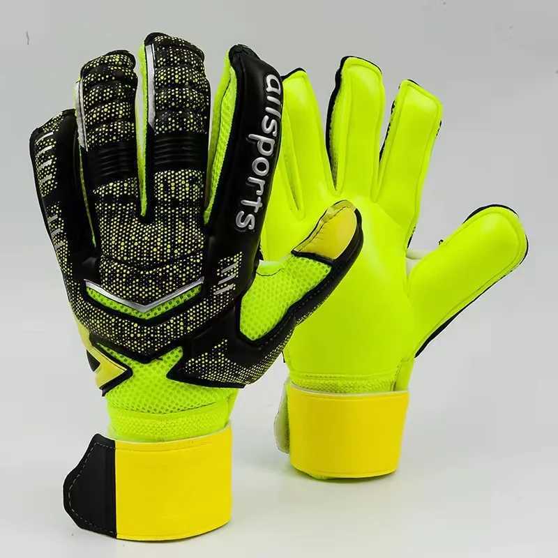 Childrens and adult soccer goalkeeper gloves thick soccer goalkeeper gloves for For4 finger protection non removable size 5-10XJ250412