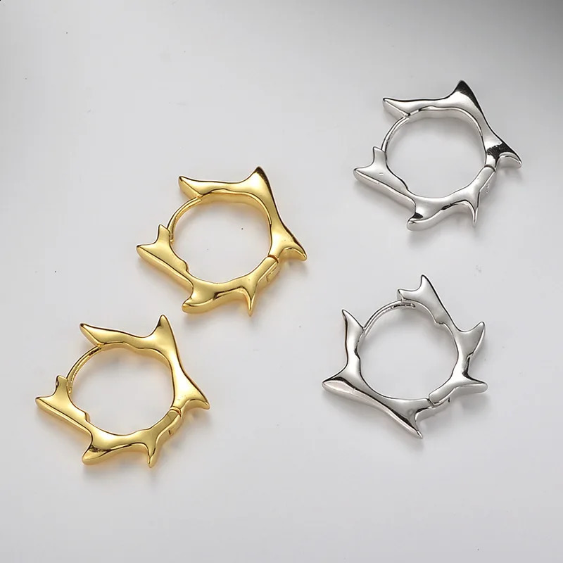 100% 925 sterling silver irregular womens earrings with simple and smooth geometric jewelry party gifts direct 250409