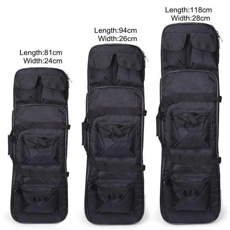 Outdoor portable Fishing Gear Bag Tactical Air Gun Bag Nylon Air Rifle Case Rifle Backpack Double Waterproof Universal Backpack Z250411