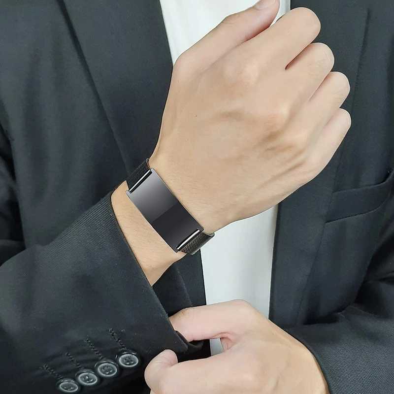 Vnox 10/16mm Adjustable Bracelets for Men Women Mesh Band Stainless Steel Metal Unisex Casual JewelryC250411