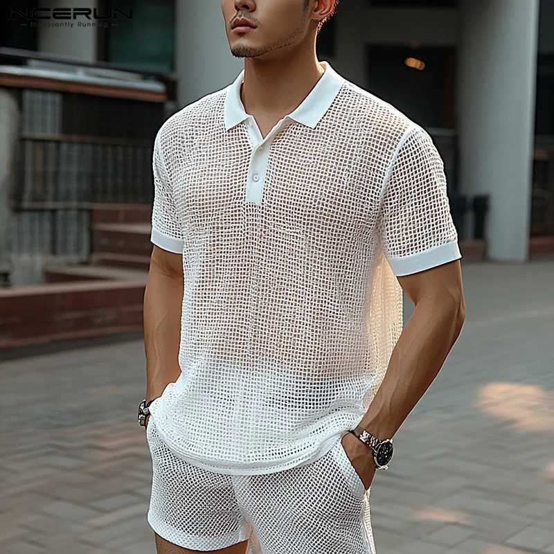two-piece mens street short sLeeved top for mens fashion in the summer of 2025XJ250412