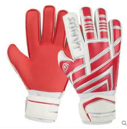 Janus Professional kids Football Goalkeeper Gloves latex Thickened Train hard-wearing Soccer Gloves finger save protectionW251112