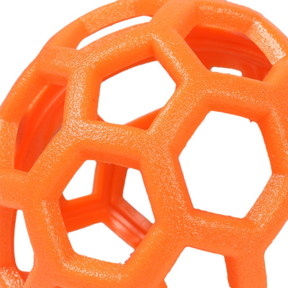 Pet toys bite hard hollow ball TPR plastic ball toy Teddy Shiba Inu Golden Haired Bell Ball Dog toy