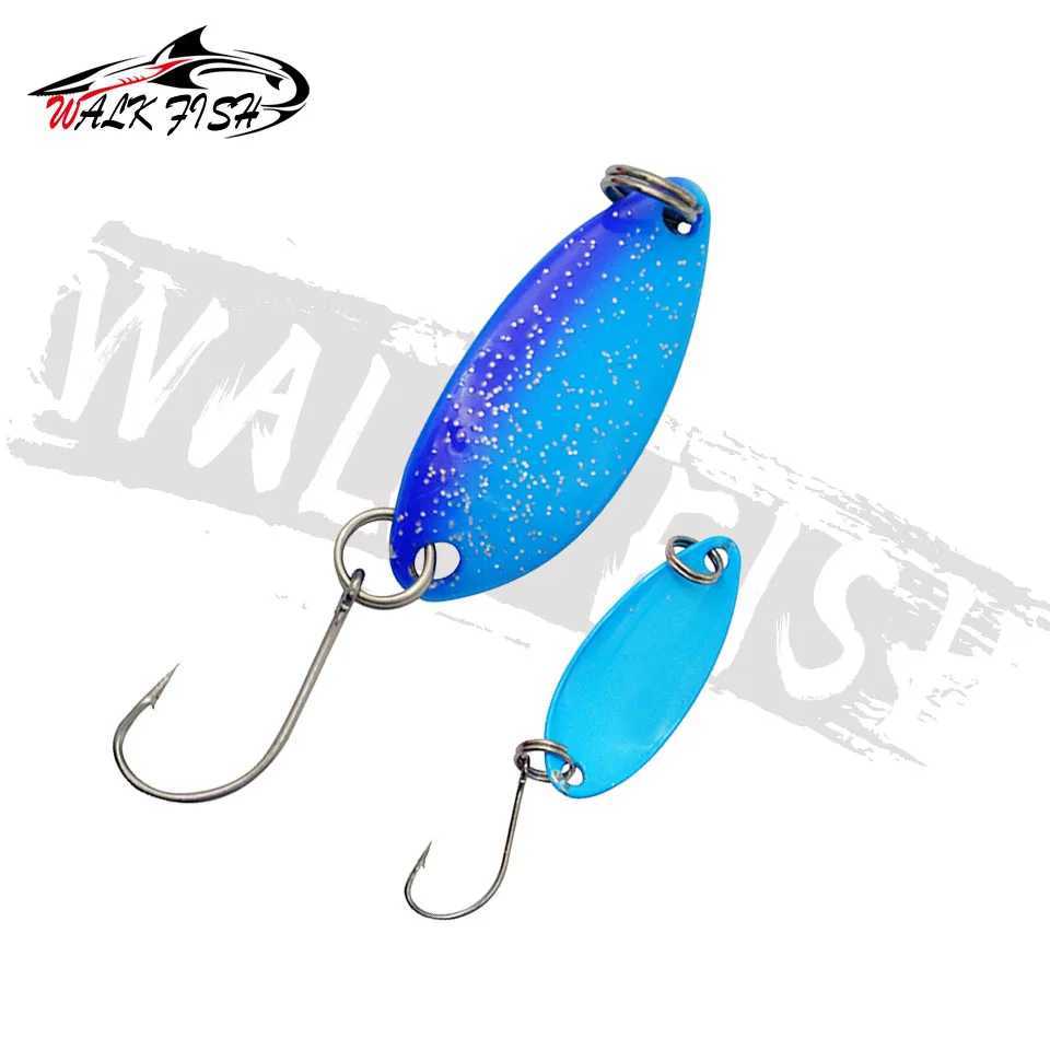 WALK FISH 1PCS Peche Leurre Pesca SPOON 3g 33mm Colorful Spoon Bait Stream Metal Fishing Lure For Trout Chub Perch Salmon Z250411