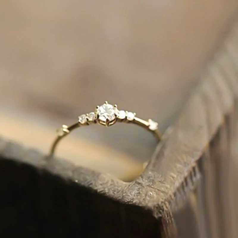 Fashion womens ring finger jewelry rose gold/silver/gold colored rhinestone crystal ring 4/5/6/7/8/9/10/11 size giftXJ250412