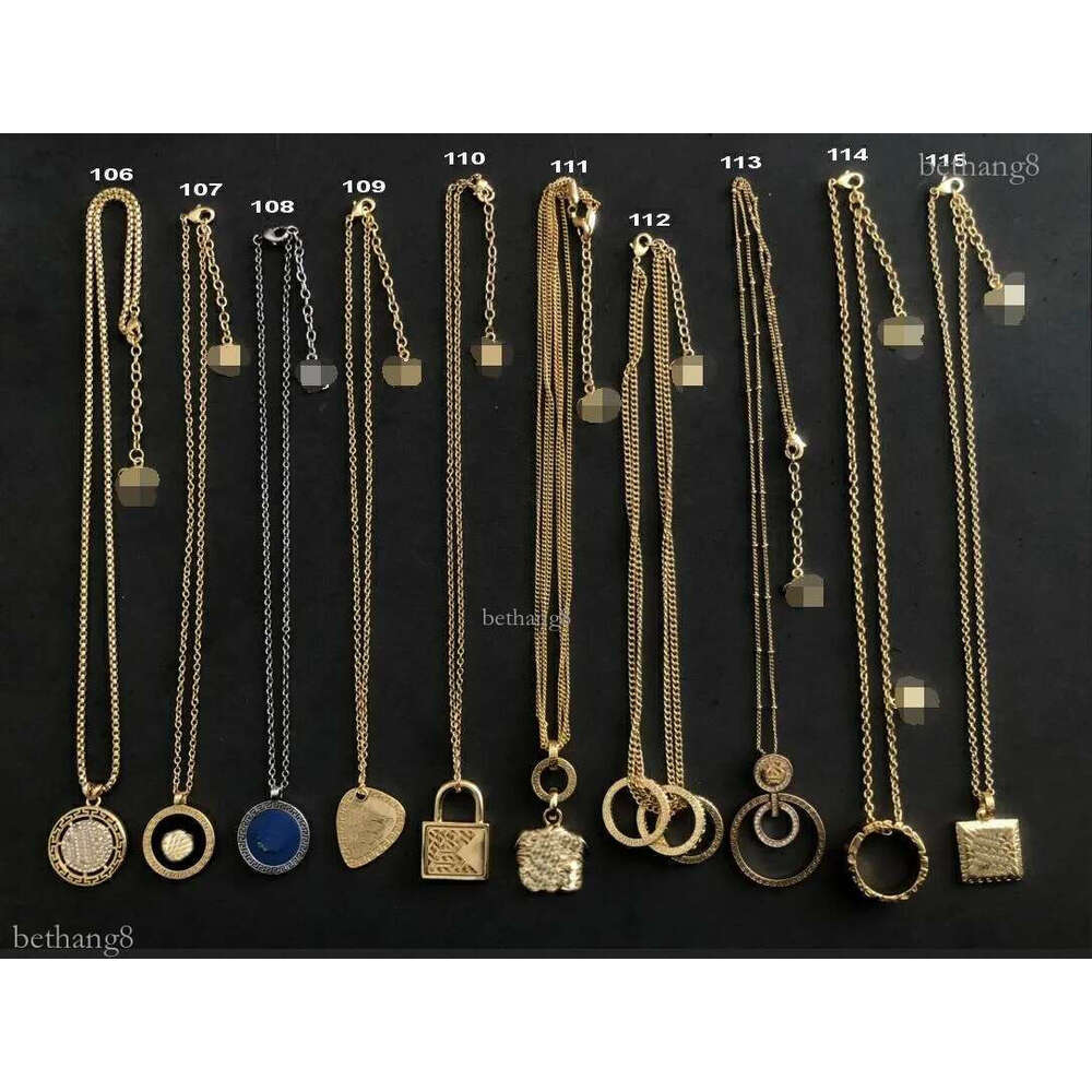 Luxury Brand Fashion Men's Necklaces Medusa Head Pendant 18K Gold plated Banshee Portrait Neck Chain Classic Style 2023 New models Women jewelry 