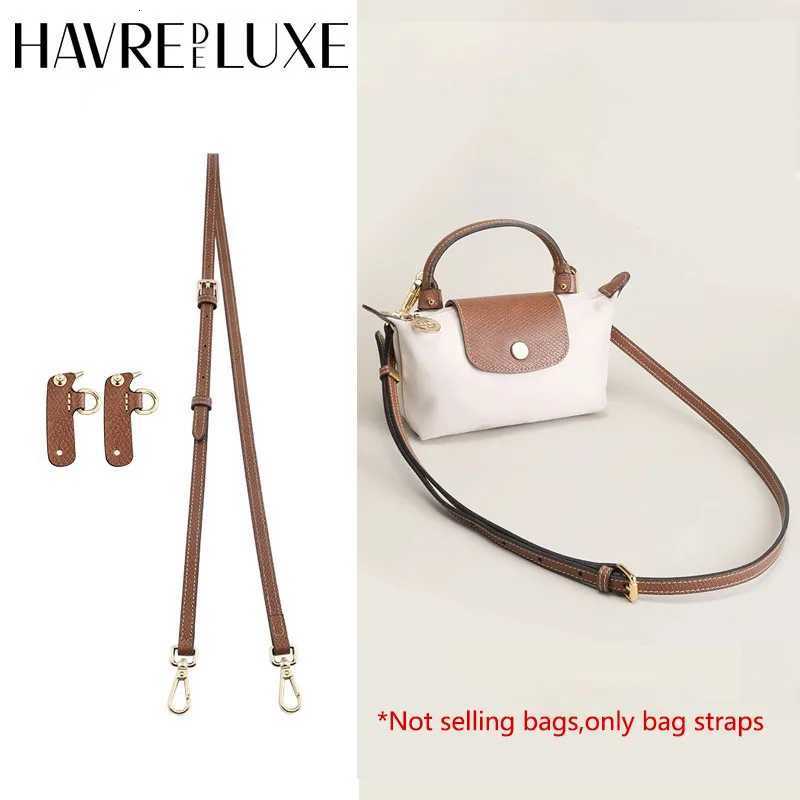 Leather Replacement Crossbody Bag Strap For Longchamp Mini Bag Shoulder Strap Without Punching Modification Bag AccessoriesW251112