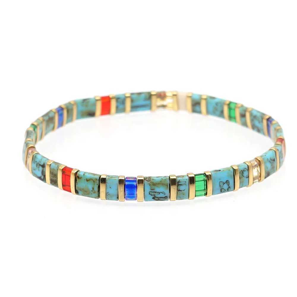 Go2boho Rainbow Bracelet Miyuki Tila Bracelets Women New Glass Beads Jewelry Boho Summer Beach Pulseras Ladies Armband GiftC250411