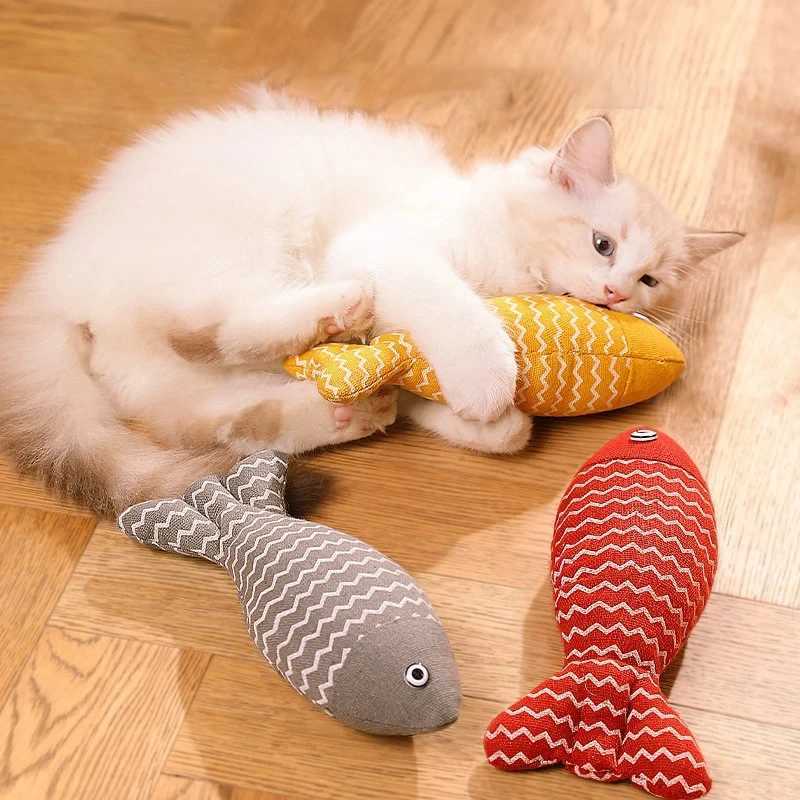 Cat Claws Pet Toys Cat Supplies Cute Cat Toys Puppies Kittens Teeth Brushing Cat Plush Thumbs Protective Mouth Pet Accessories Y250412
