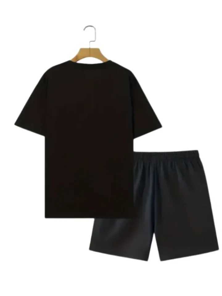 Summer patch work monochrome T-shirt mens workwear collar short sleeved brushed short sleeved outdoor photography clothingXJ250412