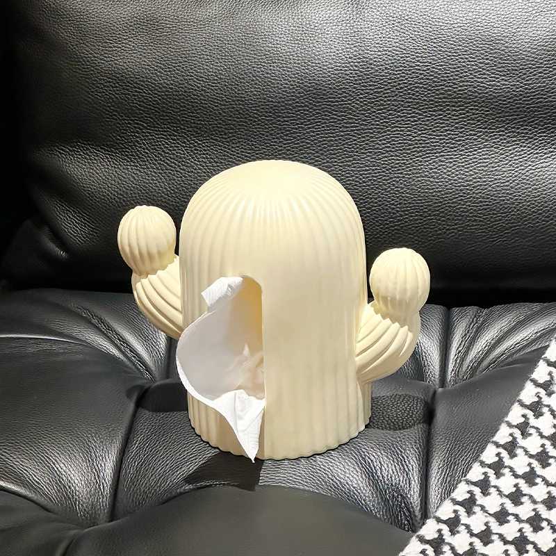 Fashionable and Creative Cactus Toilet Paper Box High Beauty Living Ro Desktop Cute Tissue Box Paper Storage Box Y251112