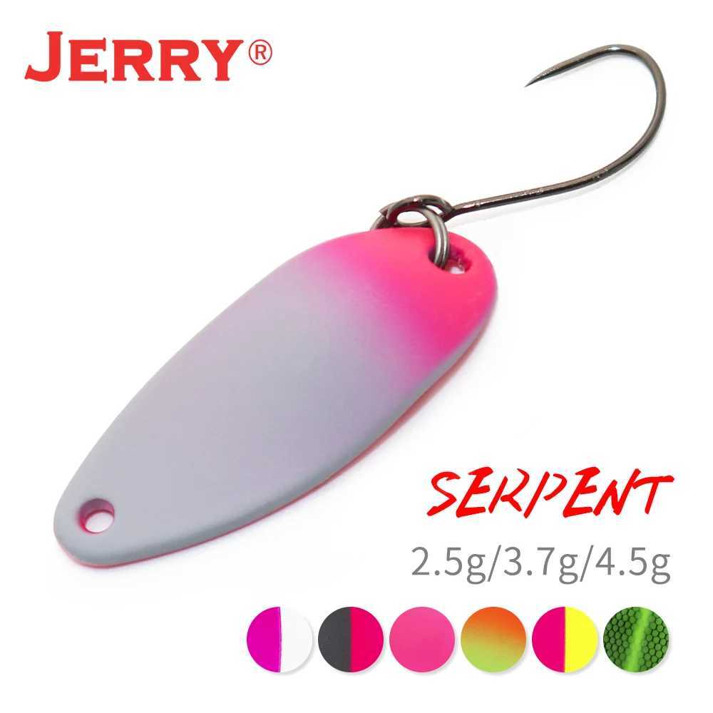 Jerry Serpent Micro Fishing Spoons 25g 37g 45g Brass Wobbler Lake Area Trout Chub Perch Metal Lures Baubles Z250411