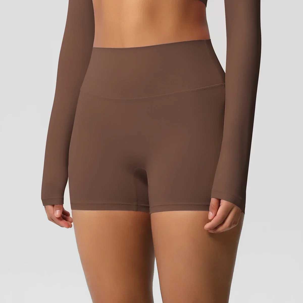 Womens high waisted quick drying exercise yoga shorts suitable for cycling comfortable and breathable fitness running pants Y250412