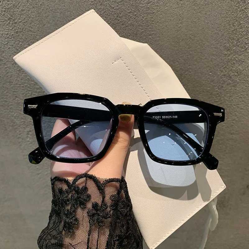 Retro 2024 Classic Vintage Square Sunglasses Women Oversized Sunglasses Women Men Retro Black Luxury Sun Glasses UV400 Z250411