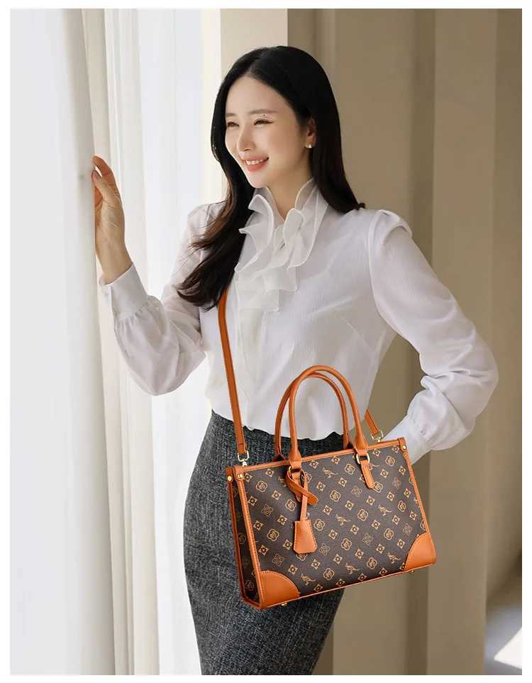 2025 Printed Womens Crossbody Bag Retro Stylish Shoulder Bag Minimalist Casual Handbag for Women Fashion AccessoryW251111