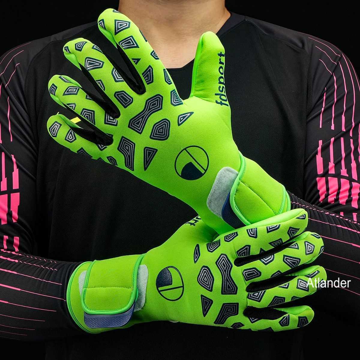 Premier Quality 4mm Latex Goalkeeper Gloves Football Womens Thick Gloves Football Futebol Match Goalkeeper GlovesXJ250412