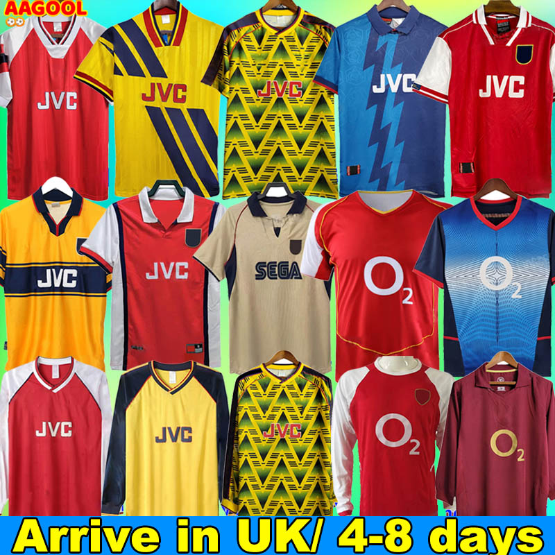 Arsen RETRO Soccer Jersey vintage classic Football Shirt kit HENRY BERGKAMP 88 90 91 92 93 94 95 96 97 98 00 01 02 03 04 05 06 WRIGHT PERSIE VIEIRA MERSON ADAMS Uniforms