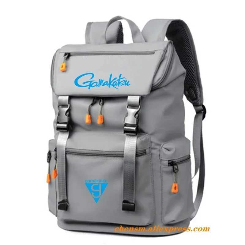 Gamakatsu Fashion Multi-Purpose Travel Outdoor Walking Camping Backpack Waterproof Fishing Bag Quality Large Capacity Backpack Z250411