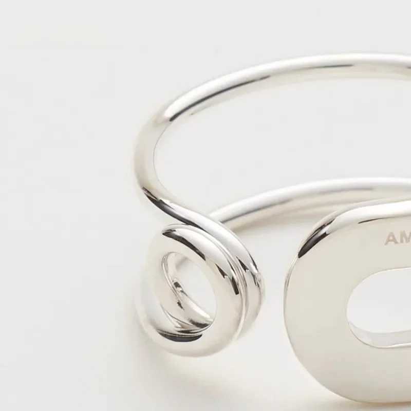 Ambush Safety Pin Ring Vintage Adjustable Unisex Ring Original Design Popular on the Internet for Men and WomenXJ250412