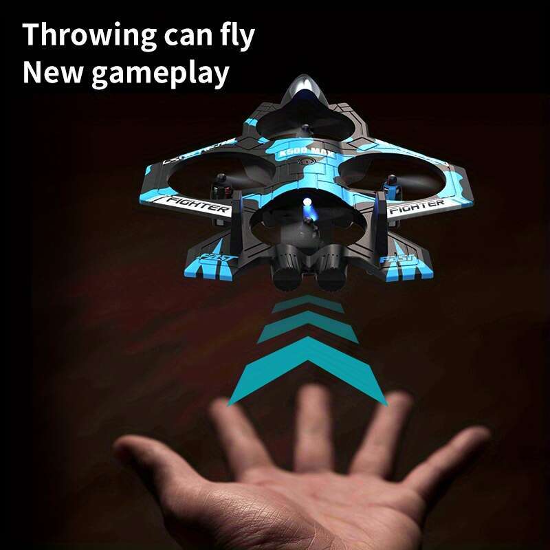 K500 Drone With Rechargeable Battery, 2 Batteries, Altitude Control, Remote Control Toy Beginners, Indoor And Outdoor Gifts, Fighter Jet, Toys For Boy