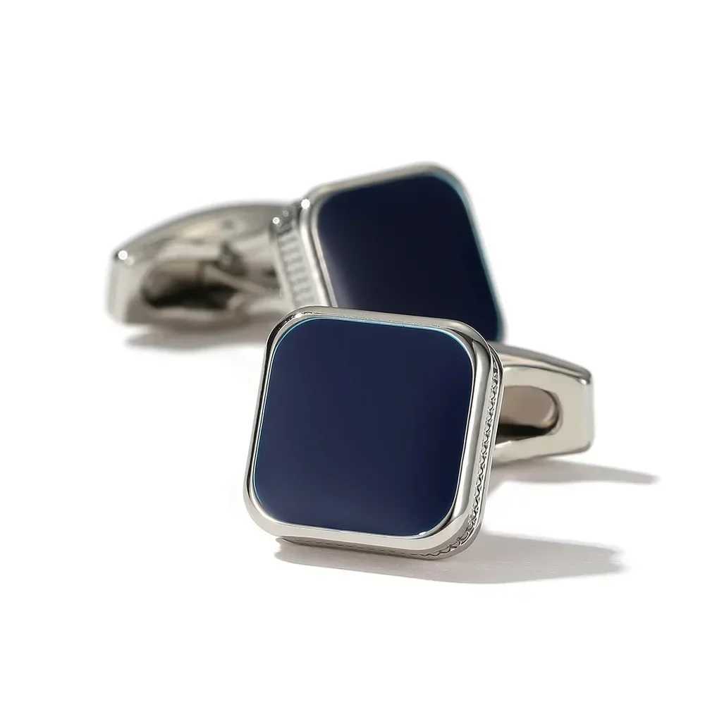 Mens cufflinks square simple classic business cufflinks available in 3 colors French shirt accessories Drip oil fashion jewelryT250412